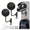 180° Rotary Motorcycle Helmet Wall Hanger with Hooks for Jacket Hat Sport Gear Bike Helmet Garage Home Storage Rack
