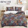 Bohemian Bedding Collection Boho Flowers Duvet Cover Exotic Nationality Pillowcases Queen King For Woman Couple Bedroom Decorations