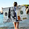 US Dollar Microfiber Beach Towel Absorbent Quick Dry Soft Yoga Swimming Resort Mountain Climbing Towel