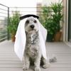 Adjustable Saudi Arabia Pet Hat Soft Pet Headwear Cat Headscarf Cat Cosplay Hat  for Dogs Cats