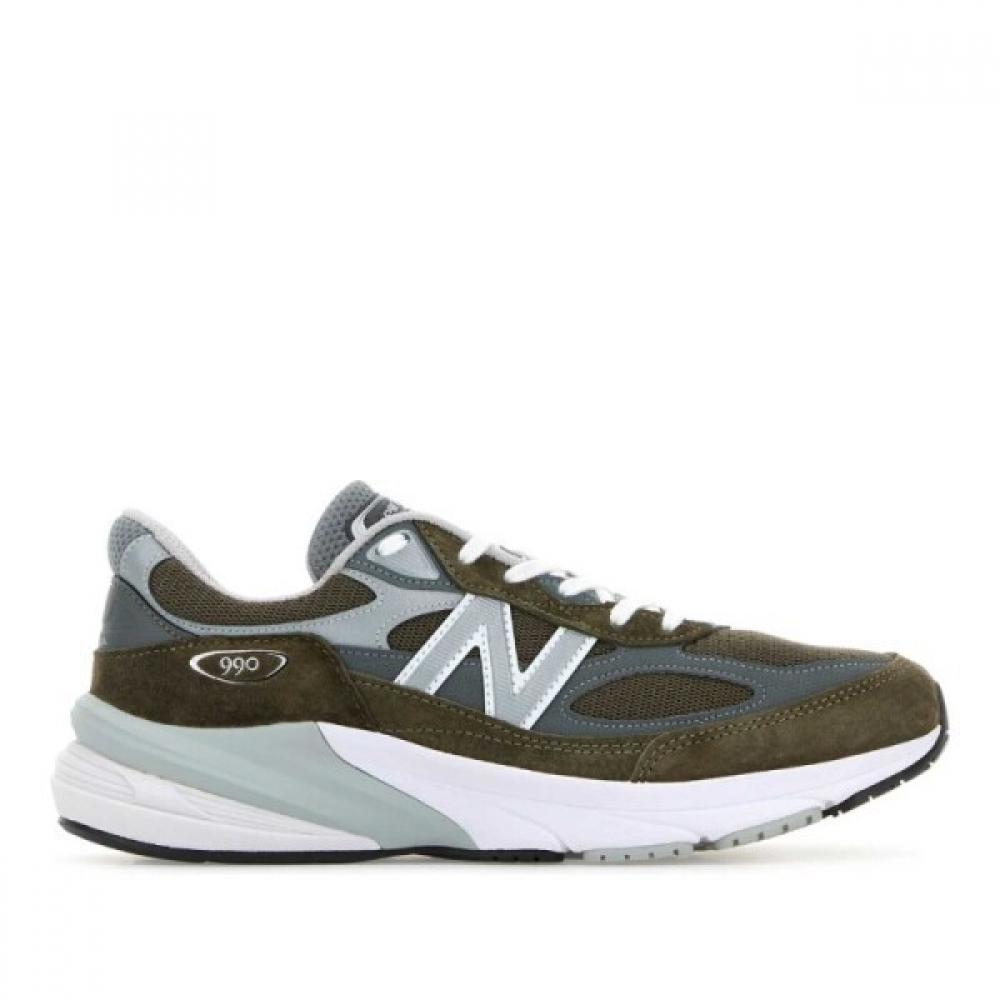 

New Balance Multicolor Mesh Suede Sneakers U990og6 Olive US9.5