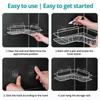 Stainless Steel Triangle Rack For Kitchen Bathroom Storage Rack Thickened Love Corner Rack Storage Rack Durable