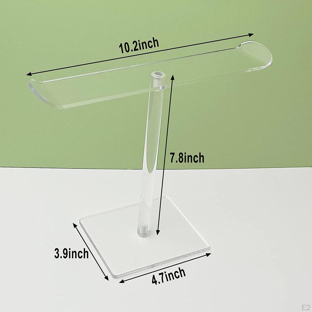 Clear Hair Hoop Organizer with Stable Base Multifunctional Protection Headphone Holder Acrylic