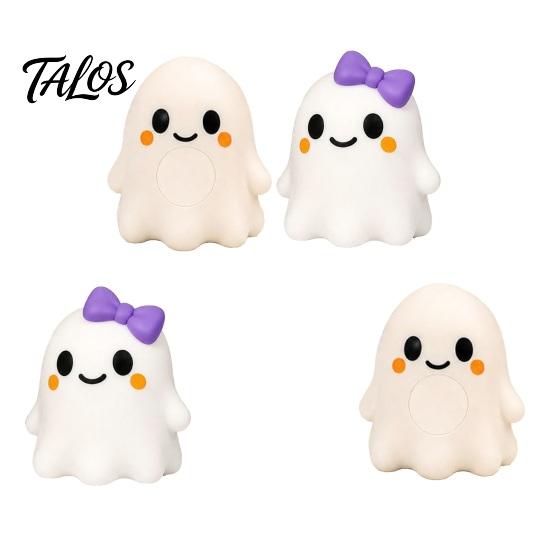 Holiday Party Props Halloween Bow Ghost Squeeze Toy, Stress Relief Cartoon Sensory Anxiety Toy Soft Stretchy Favors for Adults Kids Tactile