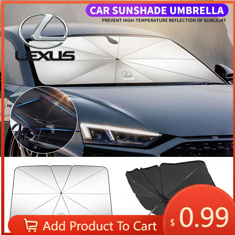 Interior Stickers Car Front Shading Car Windshield Sunshade Umbrella For Lexus F-SPORT ES RX NX LS UX LM LX GX LC RZ IS CT GS RC