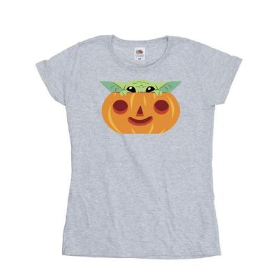 Womens/Ladies Grogu Pumpkin T-Shirt