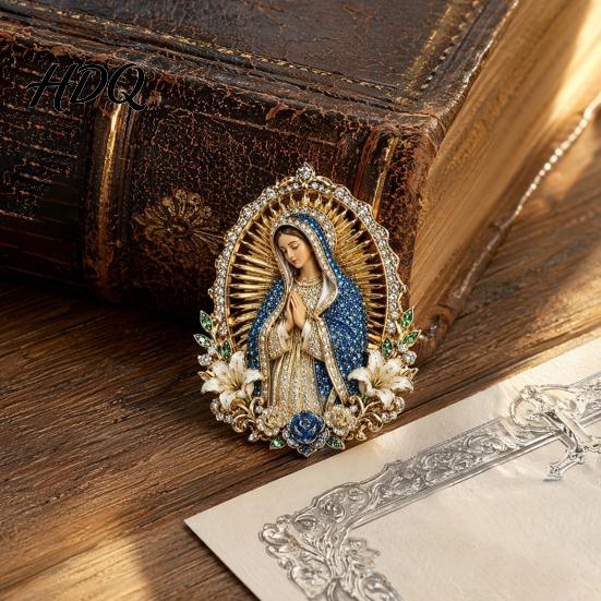 Faith Symbol Brooch Sacred Heart of Jesus Brooch Confirmation Souvenir Christian Accessory