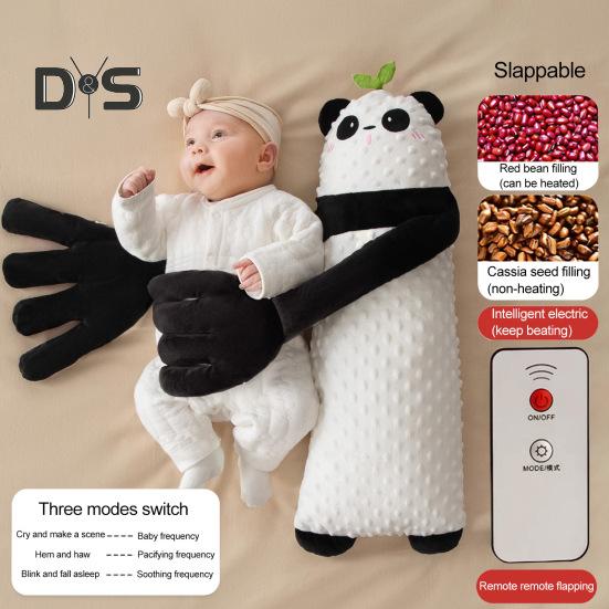 Baby-Patter-Kissen mit Fernbedienung und Heizfunktion, Gänseform, Einschlafhilfe für Babys, lindert Emotionen und Ängste, Arm-Wrapped-Unterstützung, beruhigend für Babys