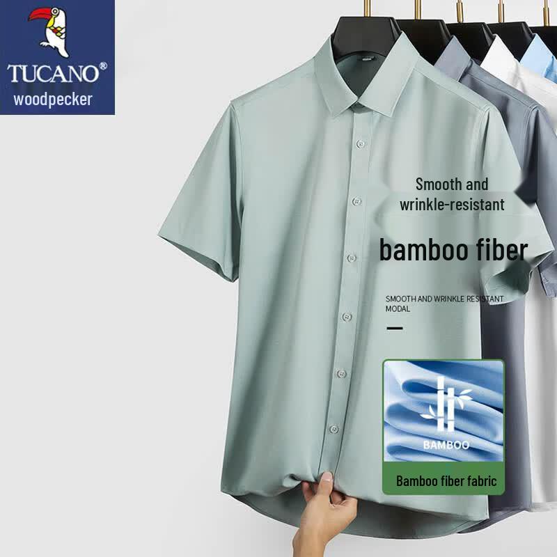 TUCANO Men s Business Casual Short Sleeve Shirt 39
