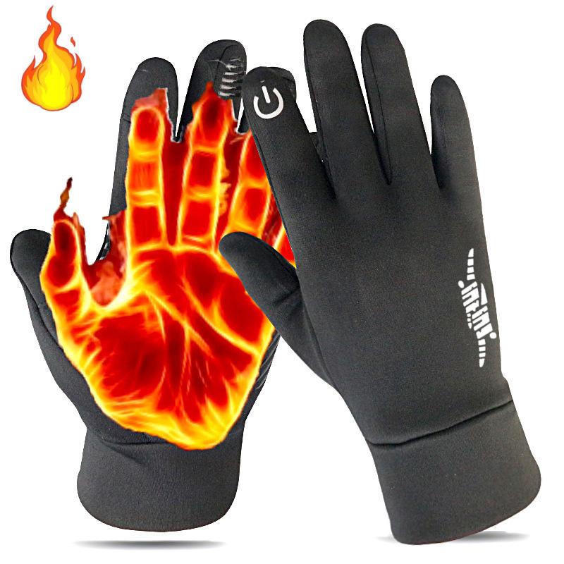 Winter Cycling Gloves for Men, Warm Outdoor Touch Screen Gloves for Women, Thickened Fleece Lined Ski Gloves Wholesale XL