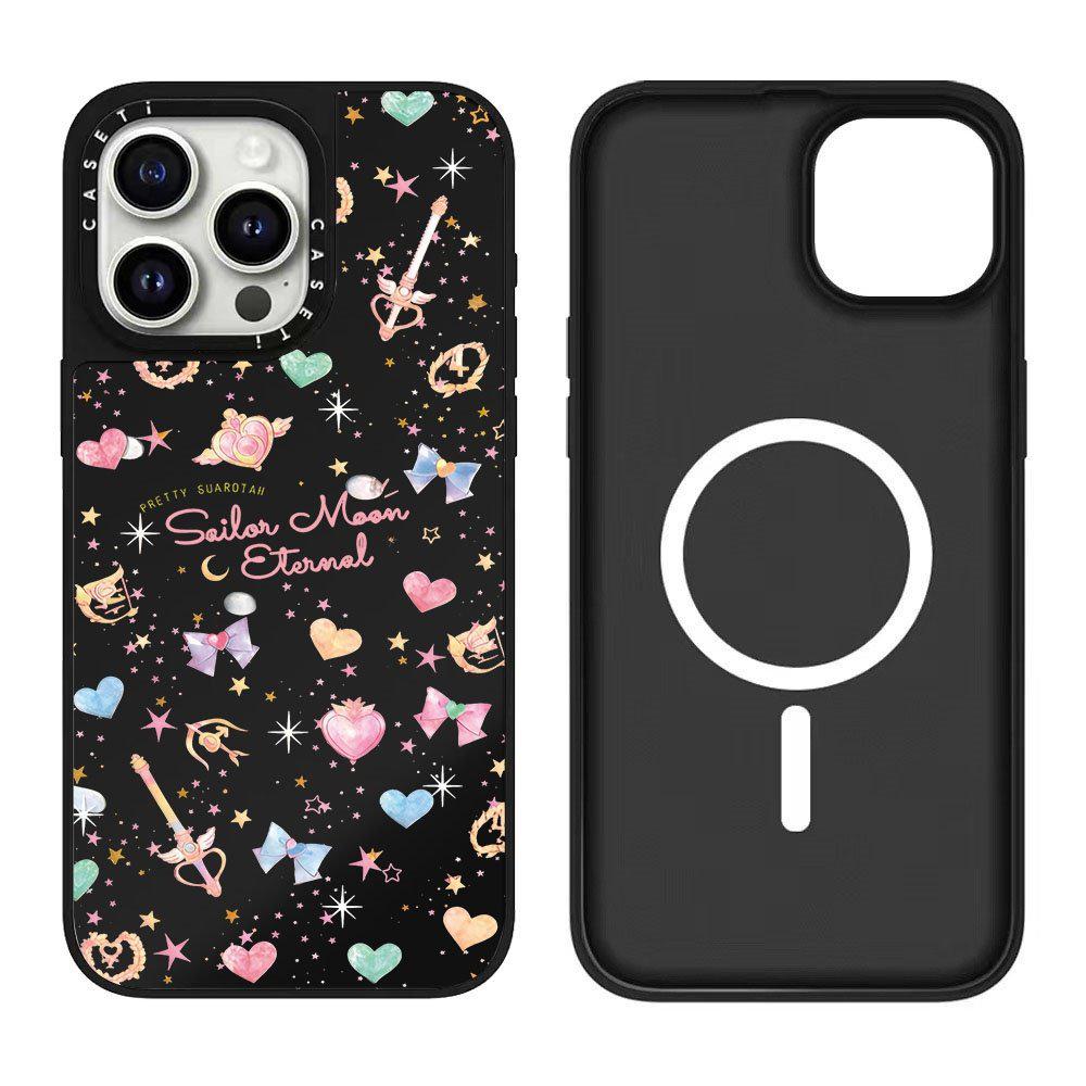 Apple Star Kid MagSafe Magnetic Phone Case for iPhone 13/14/15/17 Pro Max - Cute Mirror Design