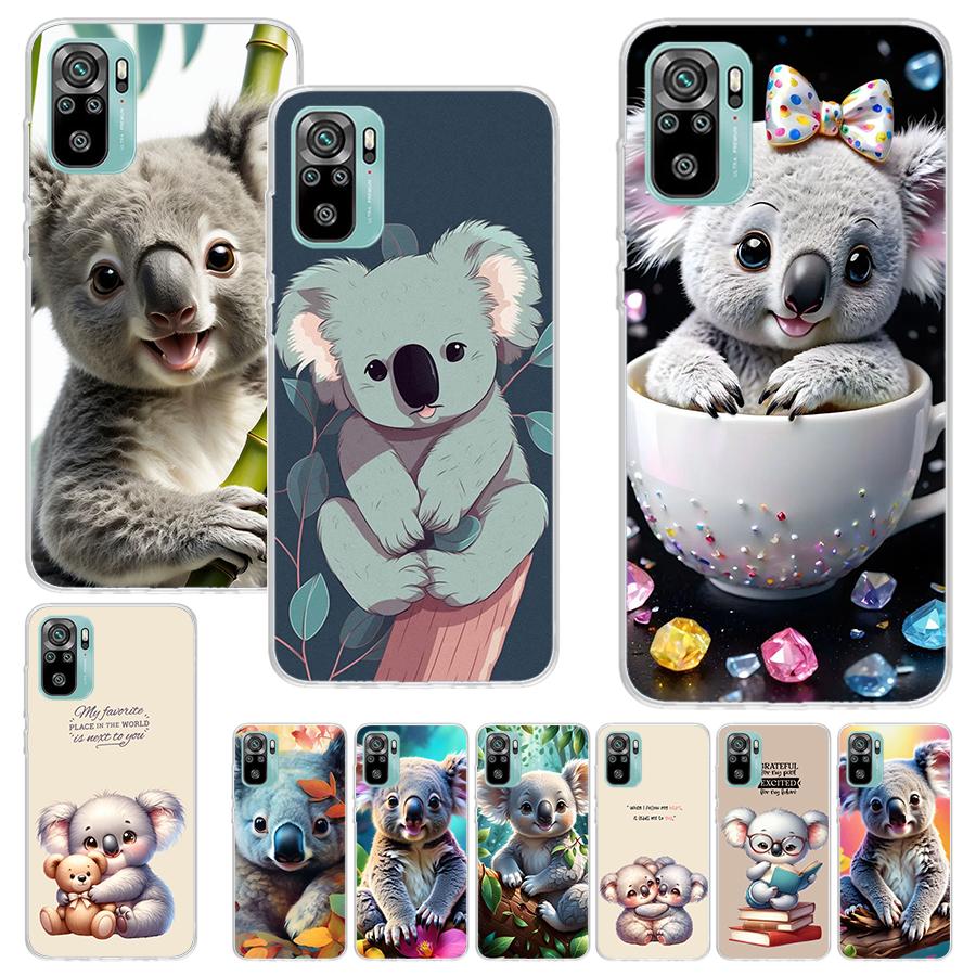 Koala Kawaii Cute Animal Print Soft Case for Xiaomi Redmi Note 14 13 12S 11S Phone Shell 10 Pro Plus 11E 11T 12 11 10S 5G Cover