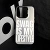 Hip-hop Swag logo lifestyle moda Custodia per Telefono Per lMDColor Guscio Argento Per lPhone 17 16 e 15 14 13 12 11 Pro Max Plus