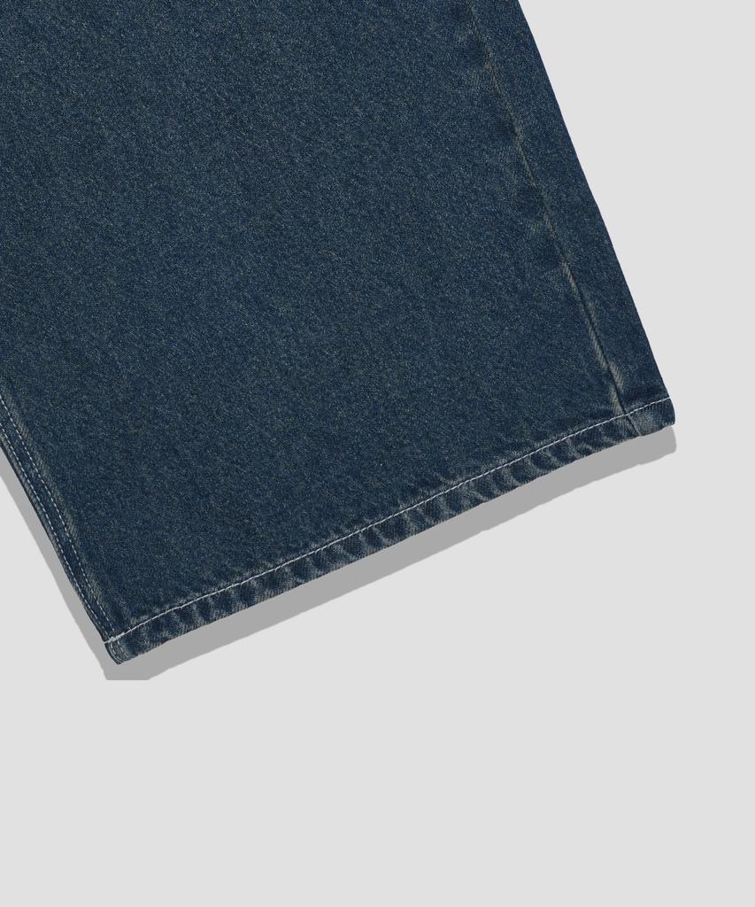 AGOD Washed Vintage Wide Balloon Denim Pants [Sand Indigo]