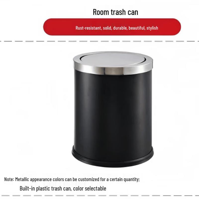 Mingyu Flip-Top Metal Trash Can