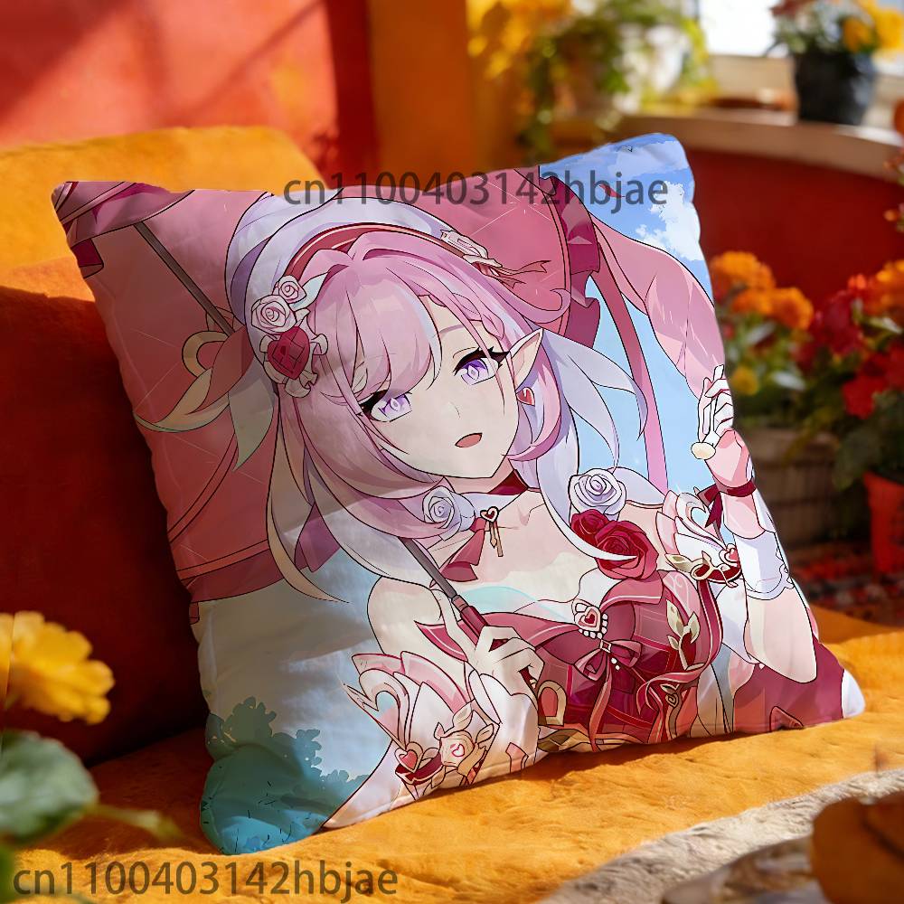 Elysia Pillow Case For Sofa Decor Car Office Room Printing Cushion Cover Decorations and Protector