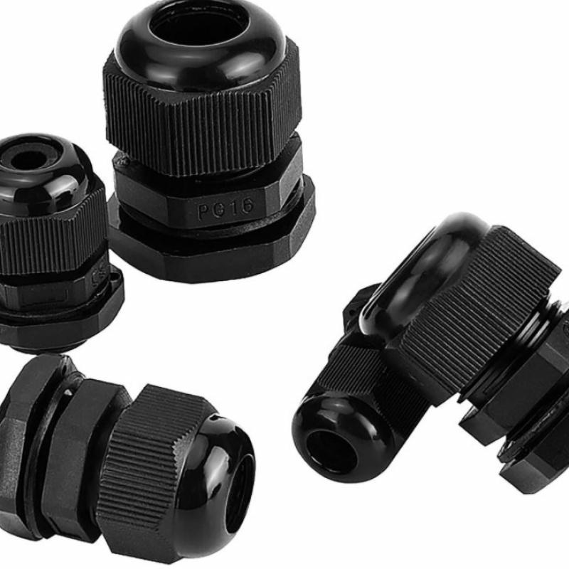 40 Pieces Of Plastic Waterproof Adjustable 3.5-13mm Cable Connectors PG7, PG9, PG11, PG13.5, PG16