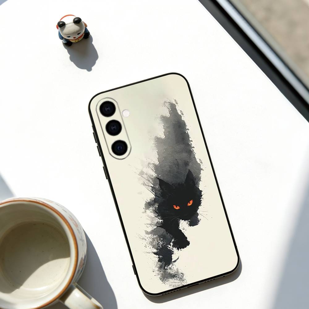 

Civet cat Phone Case For Samsung Galaxy A73,A72,A71,A70,A53,A52,A51,Others Soft Black Cover Samsung a52