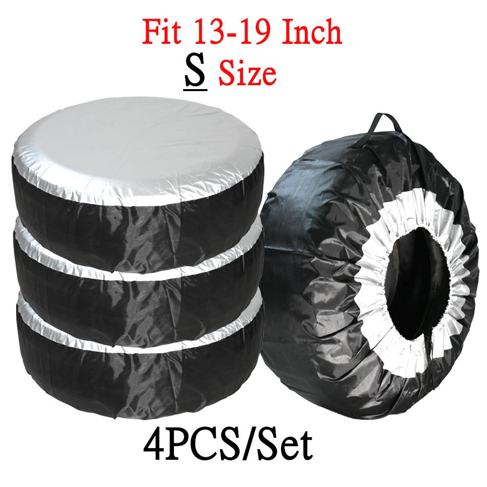 Universal 13-19inch 19-23inch Car SUV Tire Cover Case Spare Tire Wheel Bag Tyre Spare Storage Tote Polyester Oxford Cloth