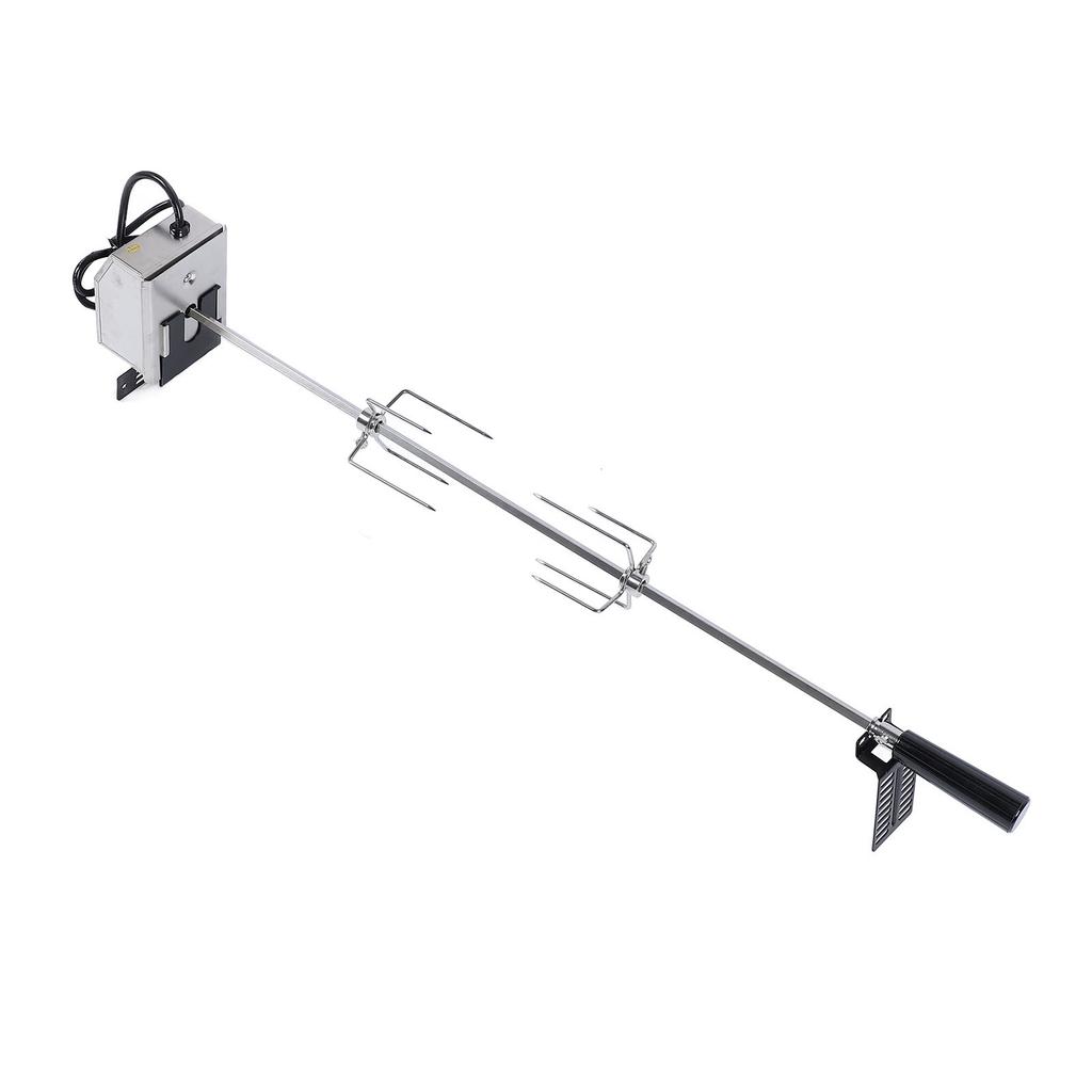 Grill Rotisserie Kit 33lb Load Bearing Easy Assembly Stable Rotating Rotisserie Motor Spit Rod Kit