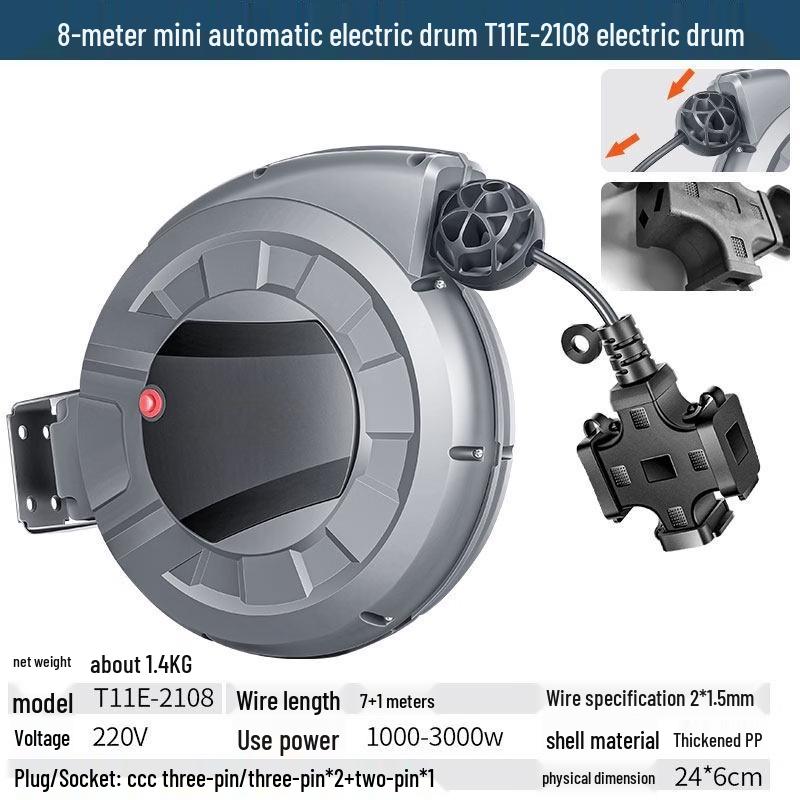 Tai You Qian Mini Automatic Electronic Drum T11E-2108 CN plug (adapter included)