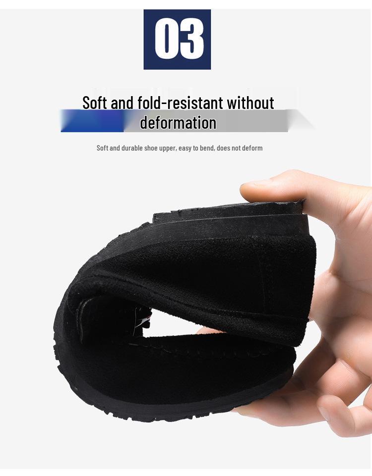 Waterproof Men's Slip-on Loafers - Casual Leather Driving Shoes for Fashion-Forward Youth.