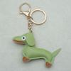 In-Stock Dachshund Cartoon Pendant Leather Dog Bag Charm Phone Case Accessory Creative Car Charm