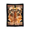 Tung Tung Tung Sahur  Brainrot Italian Meme  Flannel Blanket  Custom Throw Blankets for Home Cm Quilt