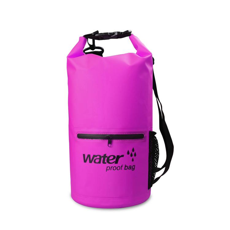 Waterproof PVC Rafting and Beach Zipper Pocket Bag