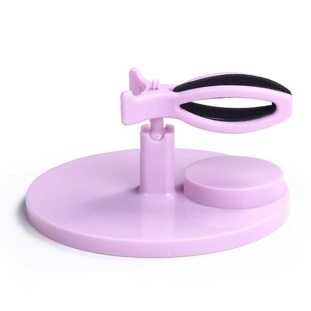 

Регулируемый держатель для флакона лака для ногтей, защита от проливания, фиксирующий кронштейн для маникюрного геля, для домашнего DIY и салонного использования розовый