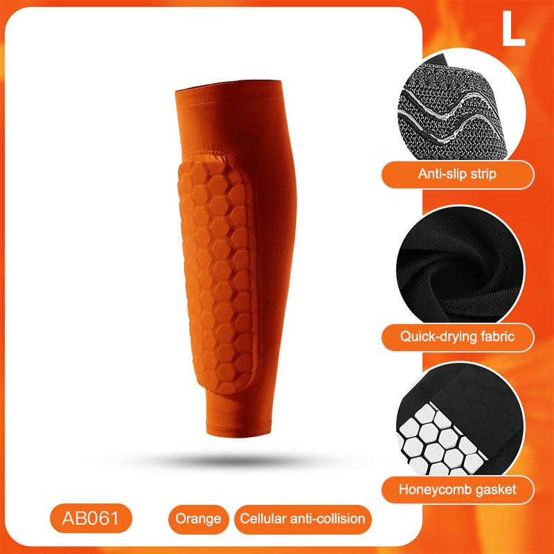 Waben-Schienbeinschoner Ski-Beinpolster Atmungsaktiv Anti-Kollision Fußball Basketball Radfahren Schützend Elastische Sport-Leggings 1 Stück