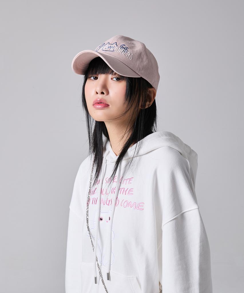 LMR Drawing Graphic Lettering Ball Cap Pink