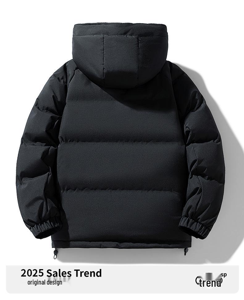 Men's 2025 Thickened Down Cotton Hooded Winter Jacket for Cold Protection Workwear