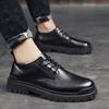 Newest Classic Business Men'S Dress Shoes Fashion Platform Shoes Formal Wedding Shoes Men Lace-Up Black Office Oxford Shoes For Men