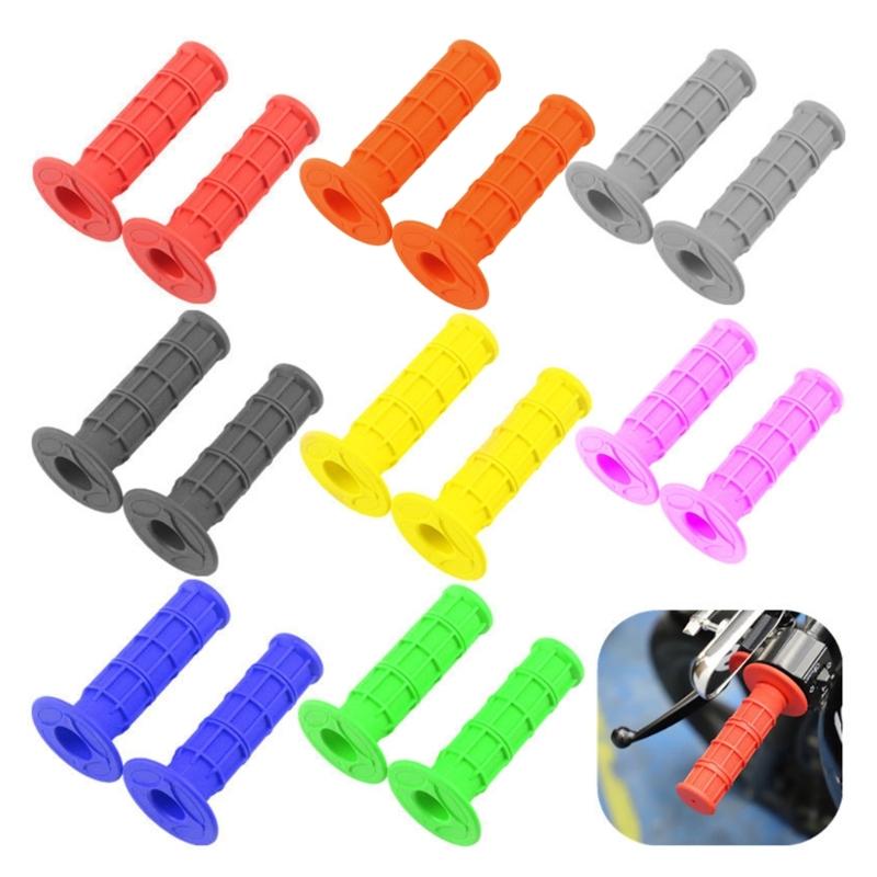 Motorcycle Rubber Hand Grips 22mm 7/8'' Handlebar Grips Universal Motorcycle Modification Hand Grips
