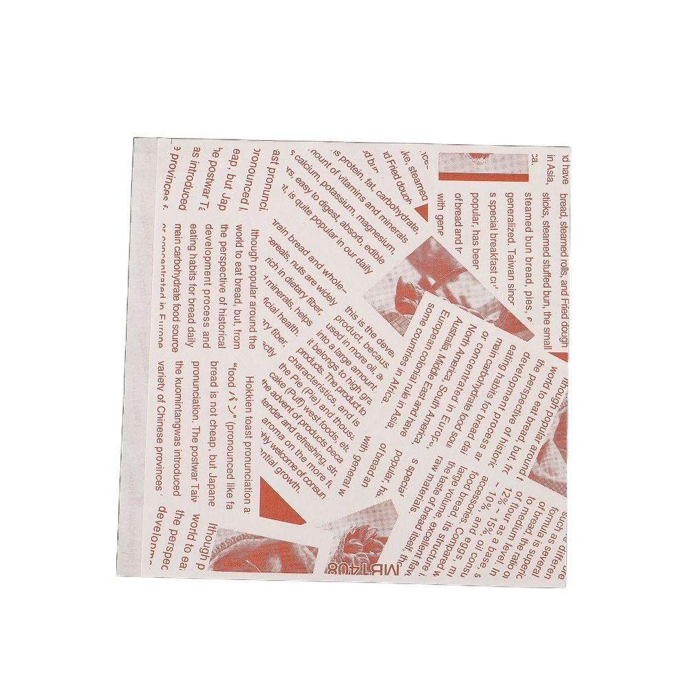 100Pcs 15x15cm Sandwich Wrappers Waterproof Disposable Hamburger Pouch Fries