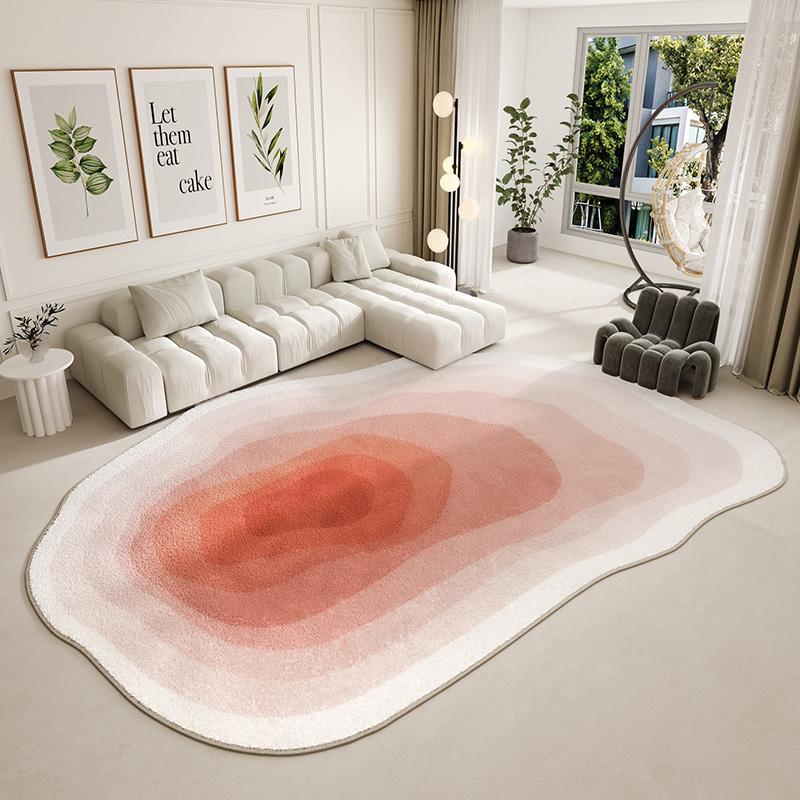 Luxe Onregelmatige Woonkamer Decoratie Tapijt Pluizige Zachte Vloerkleden voor Slaapkamer Minimalistische Lounge Pluche Vloerkleed Huis Wasbare Mat 80x120cm