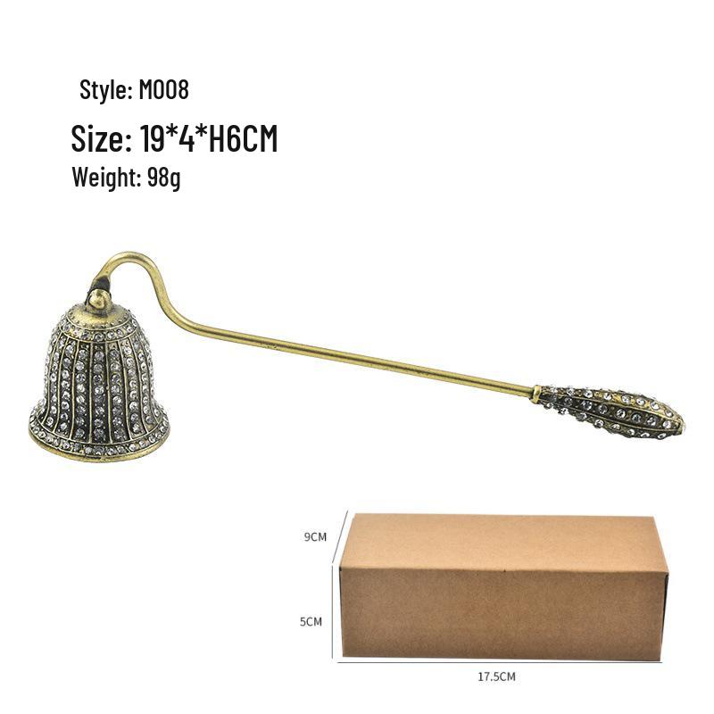 European Retro Handheld Candle Snuffer and Cover, Light Extinguisher Bell Tool, Perfect for Gifts.