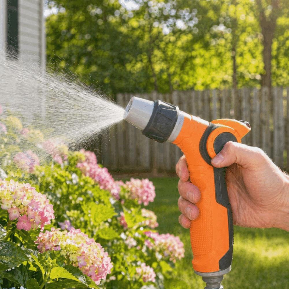 Ergonomic Garden Hose Sprayer ABS, TPR Garden Spray Nozzle Durable Water Sprayer Watering Garden