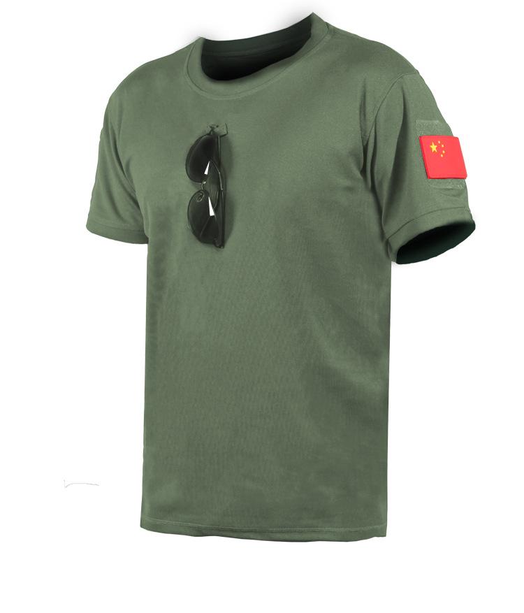 Men s Quick-Dry Tactical Sports T-Shirt - Short Sleeve, Round Neck, Elastic, Loose Fit, Casual M