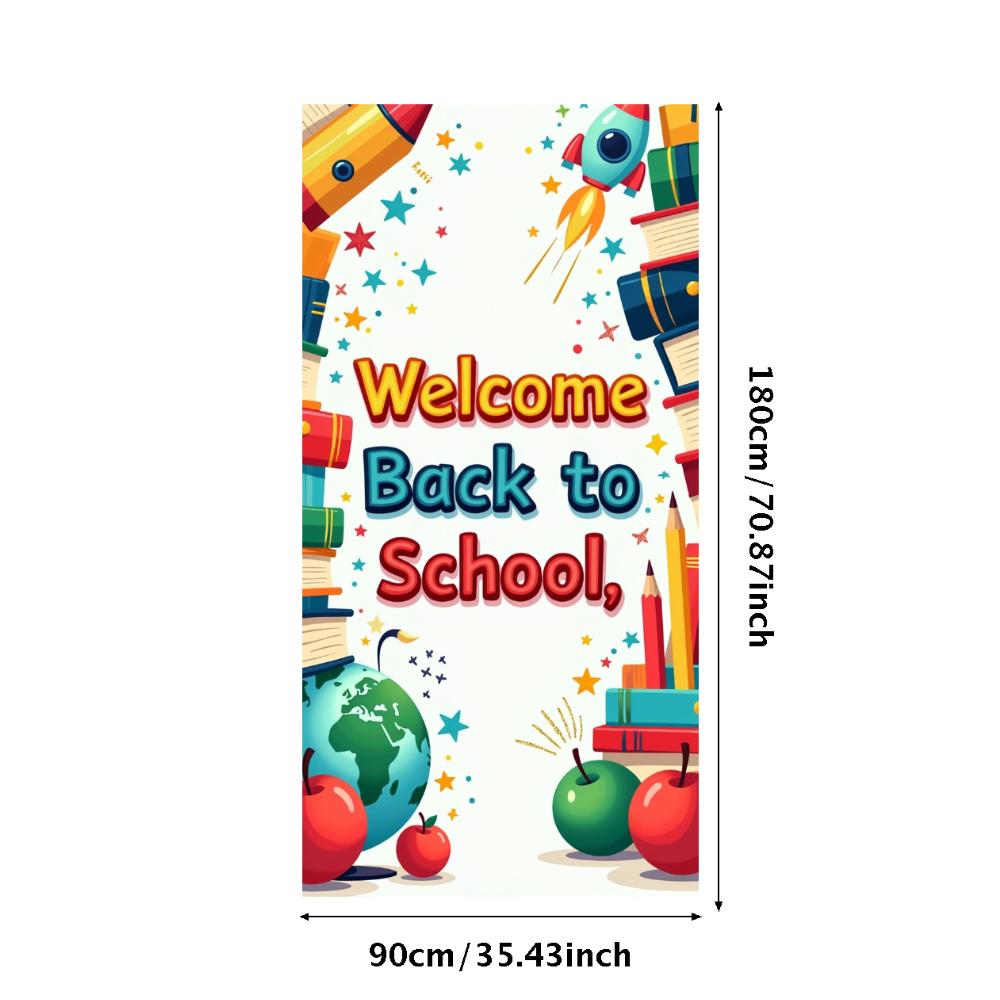 Welcome Back To School Banner School Opening Party Decorations Backdrop Classroom Event Decor Photography Background Props