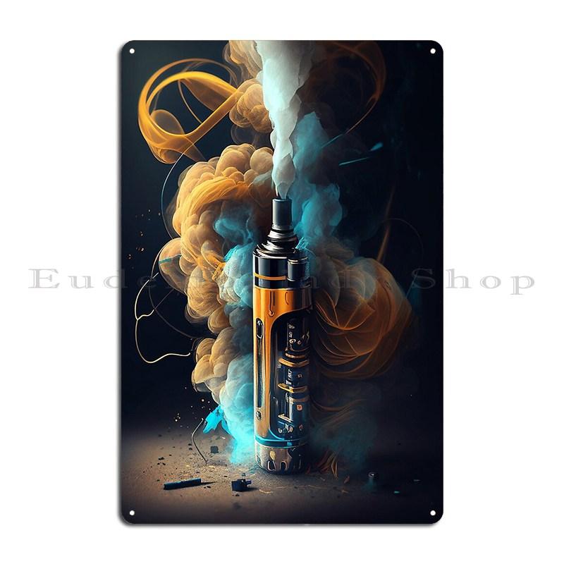 E Vape Cigarette Metal Sign Club Personalized Plaques Wall Decor Design Tin Sign Poster