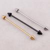 1 Stück Edelstahl Gerade Spirale Tragus Industrieller Ohrstecker Steg Piercing Zungenpiercing Langhantel Piercing Körperschmuck Geschenk