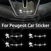 3D Metal Car Interior Emblem Stickers Decoration Accessories For Peugeot 206 307 308 207 3008 208 407 508 2008 5008 Accessories