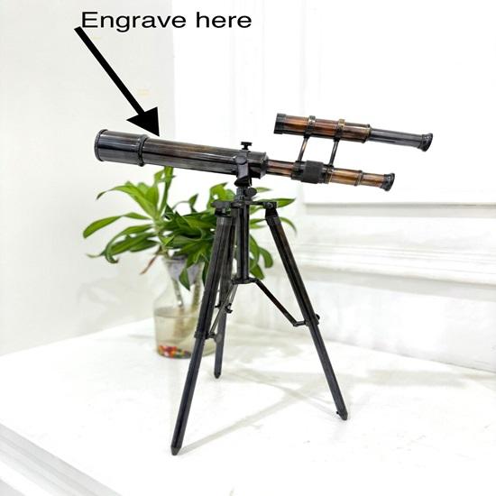 

40 см латунный викторианский роскошный декоративный рабочий телескоп с регулируемой подставкой