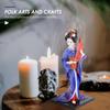 GANAZONO Japanese Doll, Dancing Maiko Geisha Doll, Japanese Souvenir, Present, Decoration, Room Decoration, 30cm (Gray)