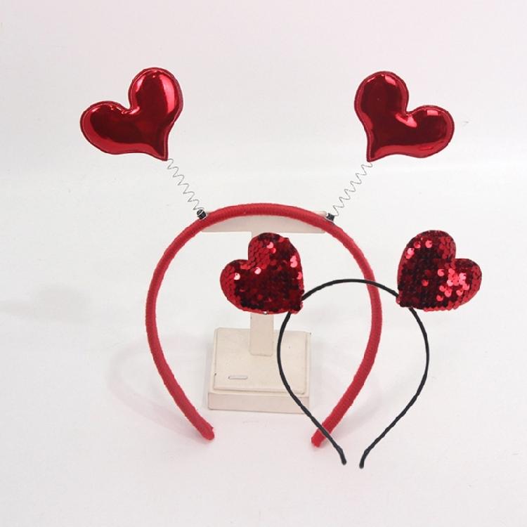 Love Heart Hair Hoop for Women Skidproof and Gentle On Hair Great for Daily Wear and Enhancing Valentine's Party Looks