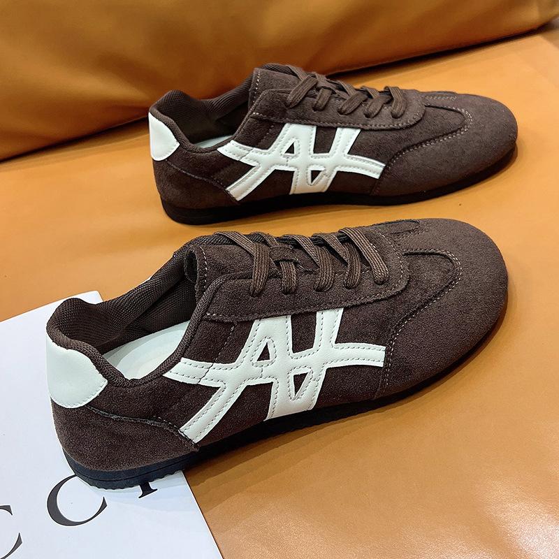 

Forrest Gump shoes spring new breathable mesh German training shoes comfortable and lightweight sports and leisure shoes 35 коричневый