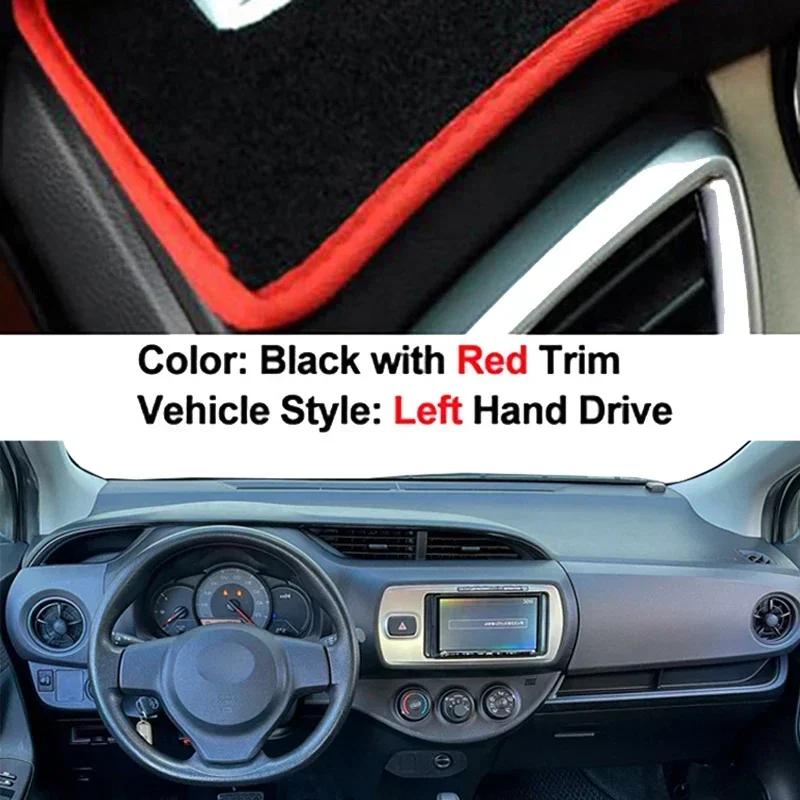 Auto Armaturenbrett Abdeckung Rutschfeste Matte Für Toyota Vitz 2012 - 2017 Mittelkonsolen Schutz Auto Armaturenbrett Matte Sonnenschutz Matte Anti-UV Polster