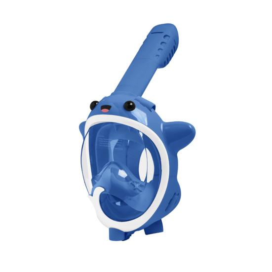 Kids Snorkel Face Guard Full Face Snorkel Guard Anti-Fog High-Definition Lens Diving Snorkeling Gear with Water Spray Function for Children